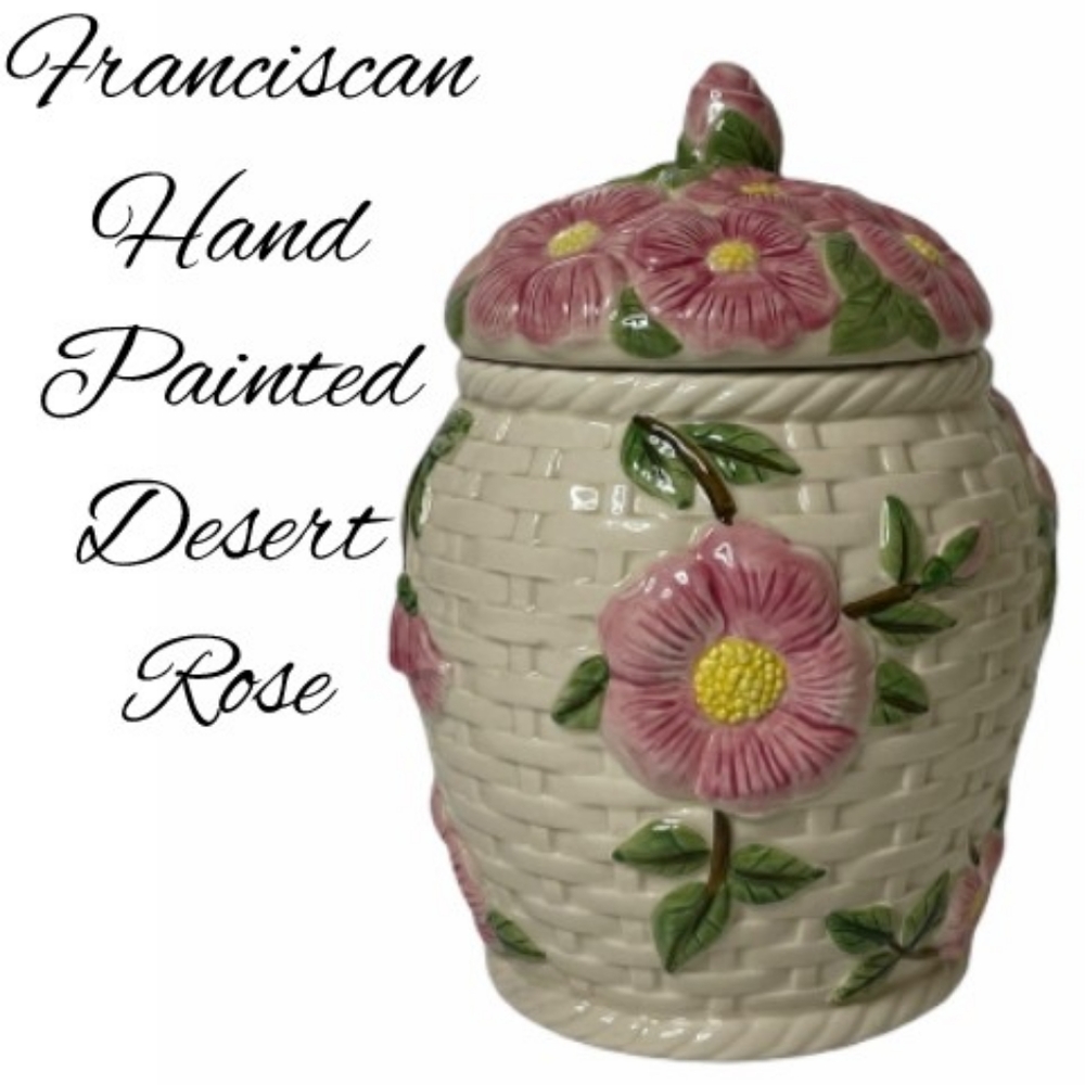 Franciscan Desert Rose Canister Rare Retired Piece Franciscan Replacements
